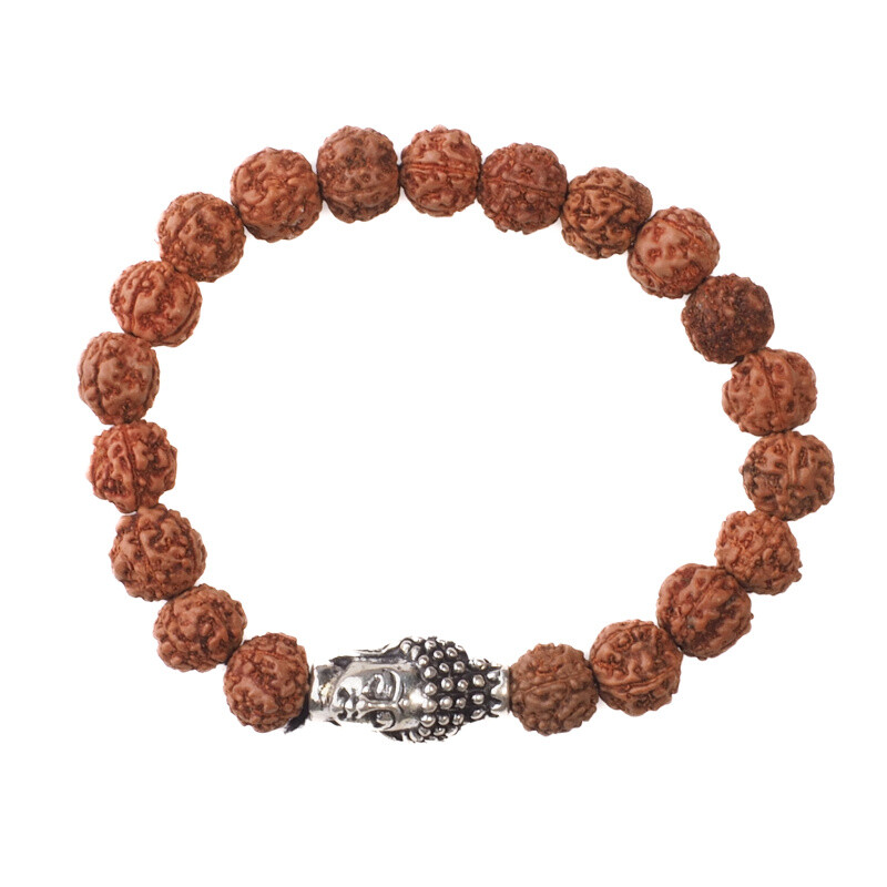 Japa Mala Bracelet Rudraksha Buddha Head 08 mm