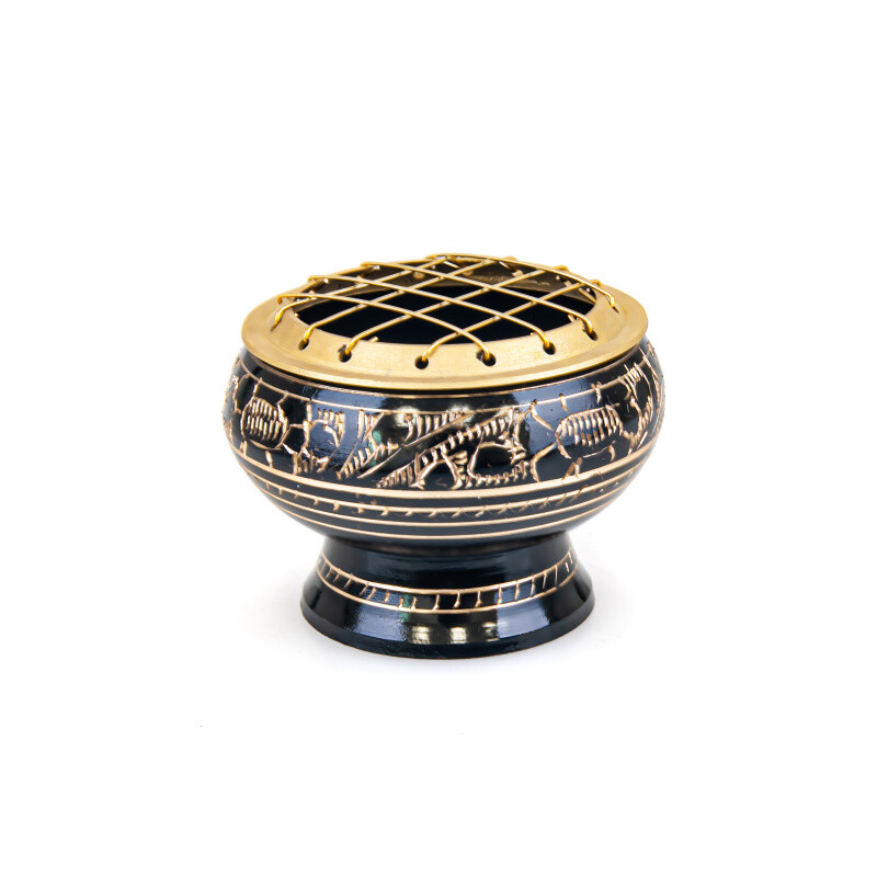Censer Black Beaten Metal Small