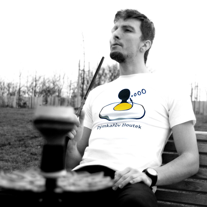 T-shirt Men's Dýmkařův žloutek White M