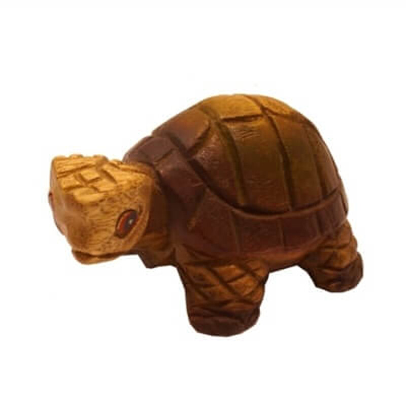 Statuette Wood Tortoise 7 cm