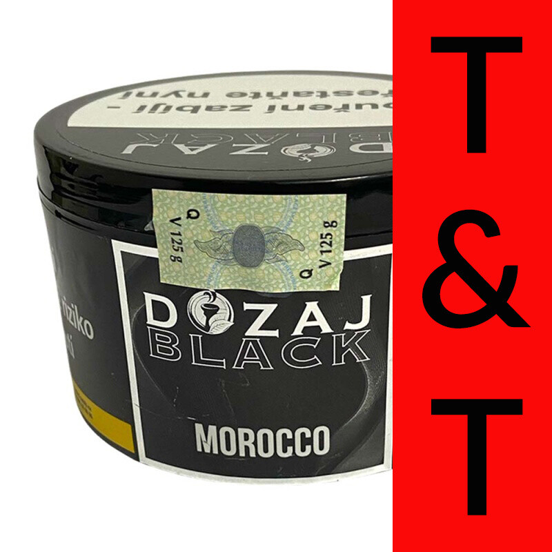 Hookah Tobacco Dozaj Black Morocco 125 g