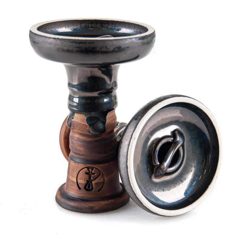 Hookah Bowl HC Cascade Phunnel Milky Rusty Gold
