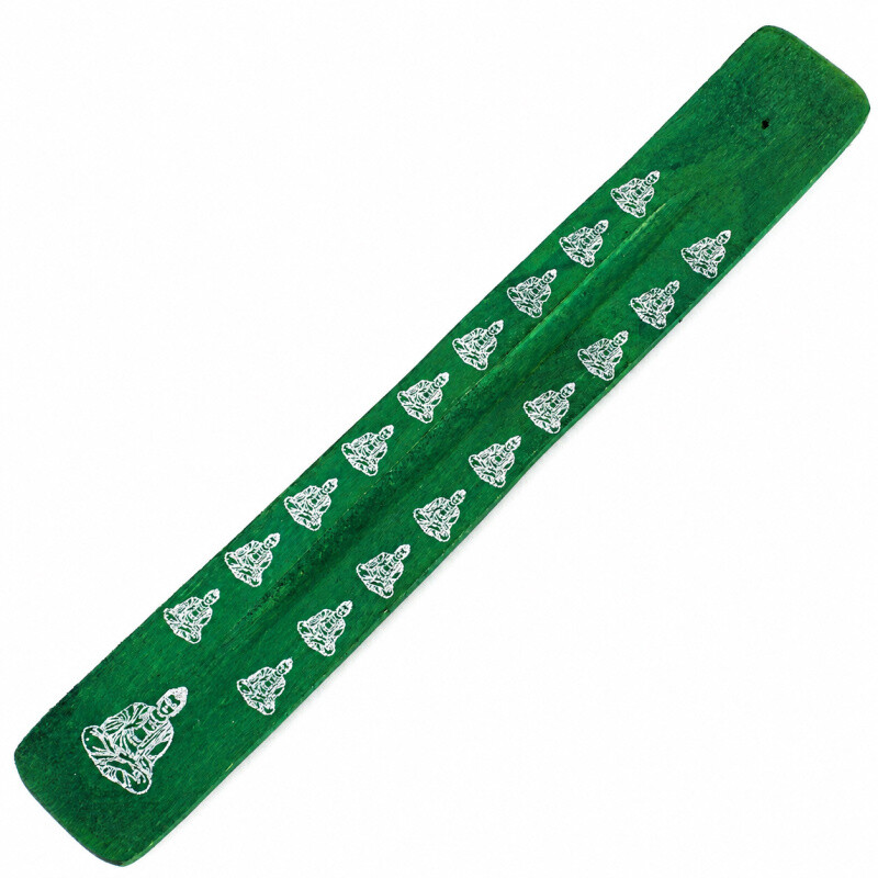 Incense Stick Holder - Ski Manju Buddha Green
