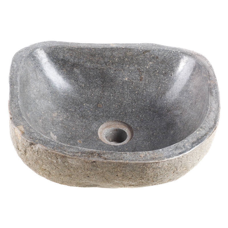 River Stone Sink Natural 02 36 x 41 cm