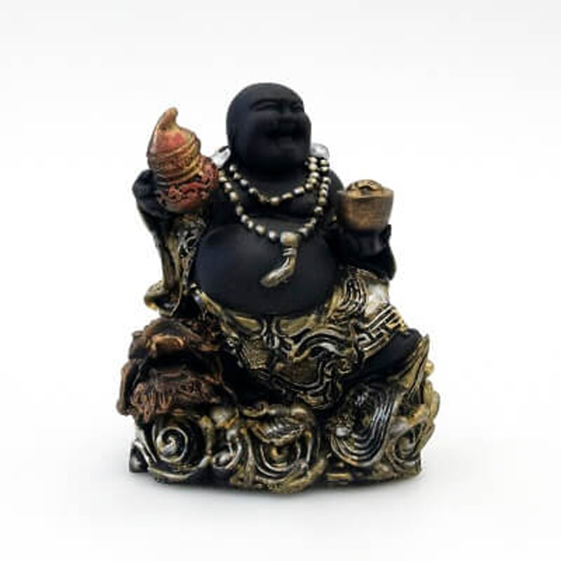 Statuette Resin Happy Buddha 17 cm 01