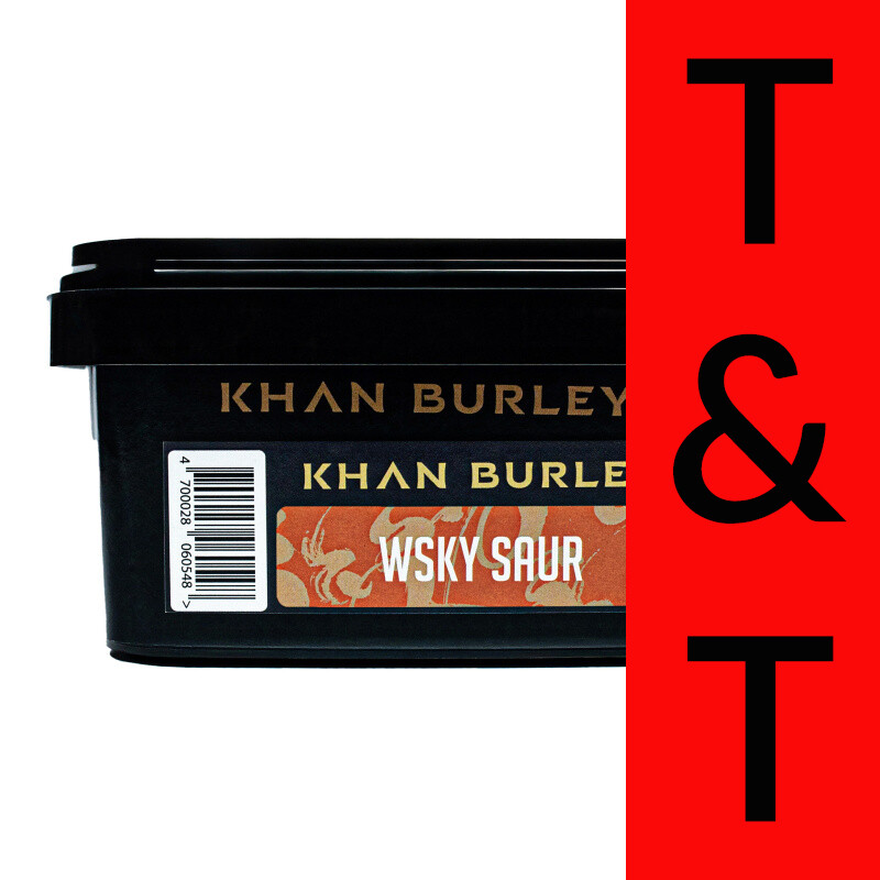 Hookah Tobacco Khan Burley Wsky Saur 250 g