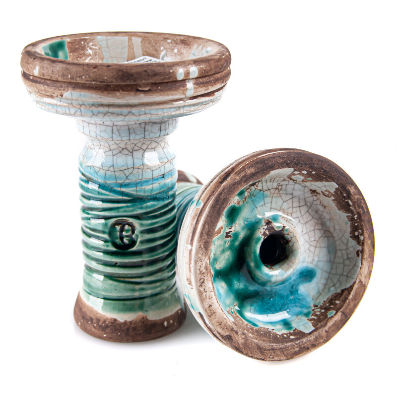Hookah Bowl Vintage Glass Harmony Green