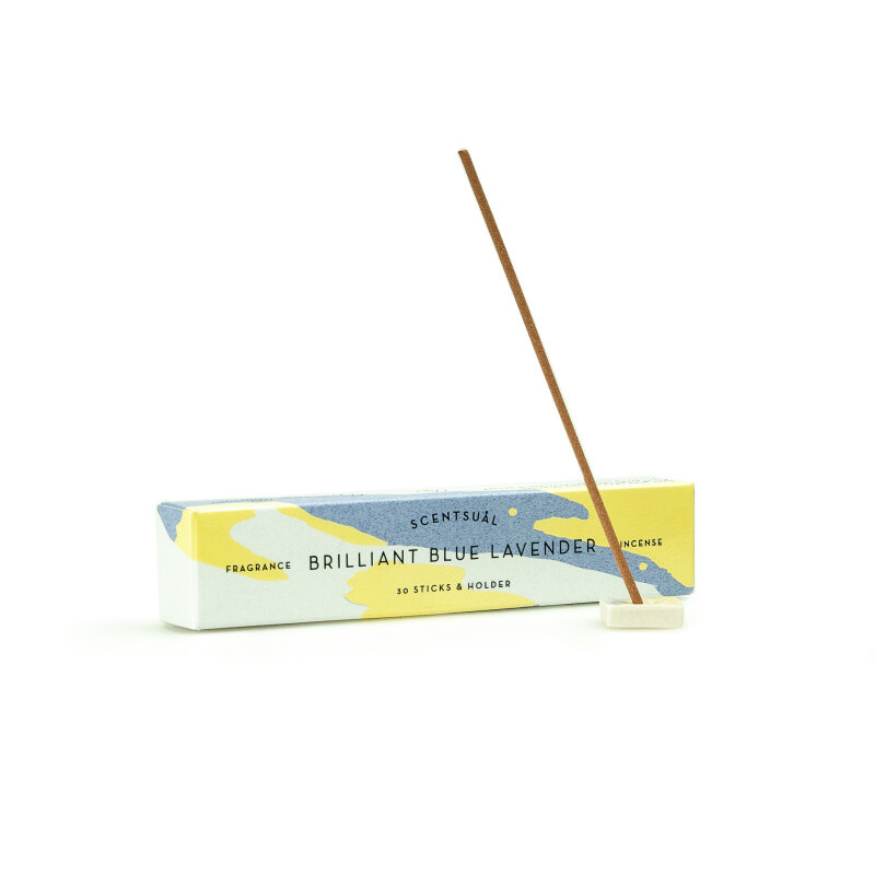 Japanese Incense Sticks Nippon Scentsual Blue Lavender 30 pcs