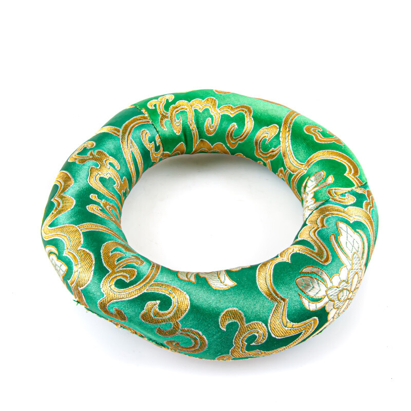 Tibetan Bowl Mat Orient Circle 16 cm Green