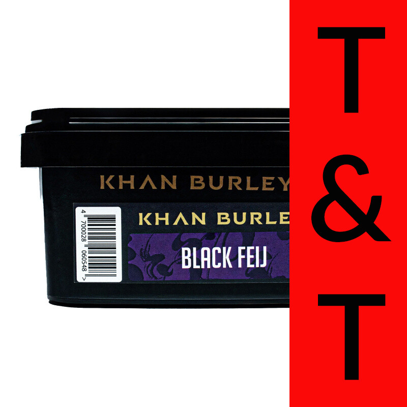 Hookah Tobacco Khan Burley Black Feij 250 g