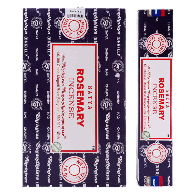 Indian Incense Sticks Satya PK Rosemary 15 g