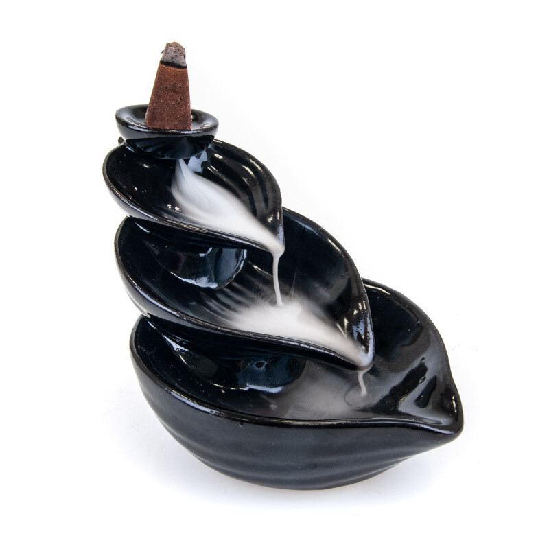 Backflow Incense Cone Holder Leaf