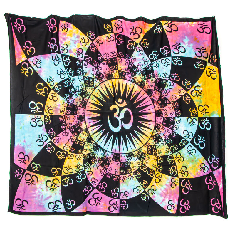 Bedspread Double Endless Om Multicolor