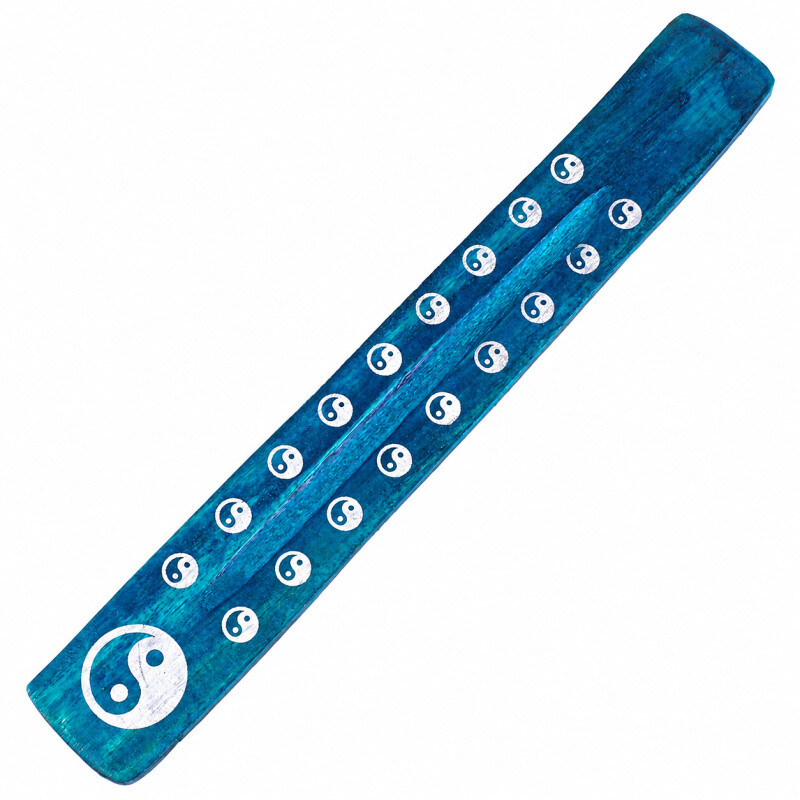 Incense Stick Holder - Ski Manju Jin Jang Blue