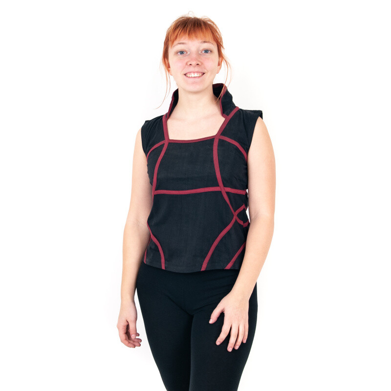 T-shirt Ladies' Alena M Black Wine