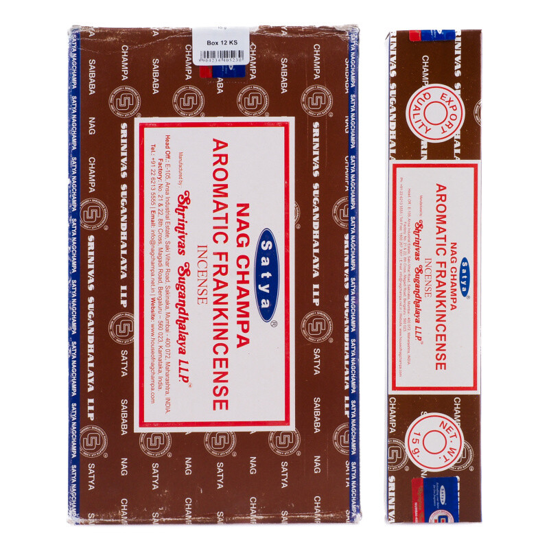 Indian Incense Sticks Satya PK Aromatic Frankincense 15 g