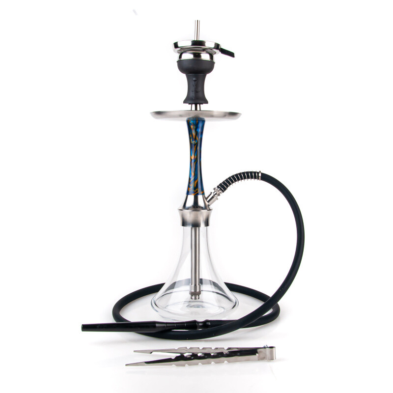 Hookah Aladin Epox 460 Silver Blue Gold