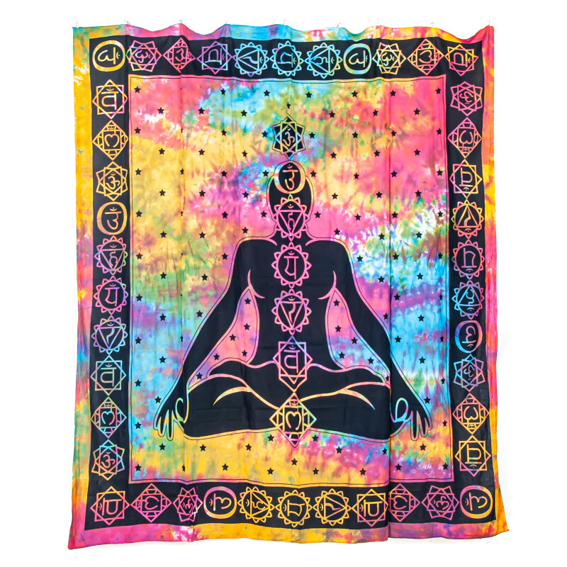 Bedspread Double 7 Chakras Multicolor