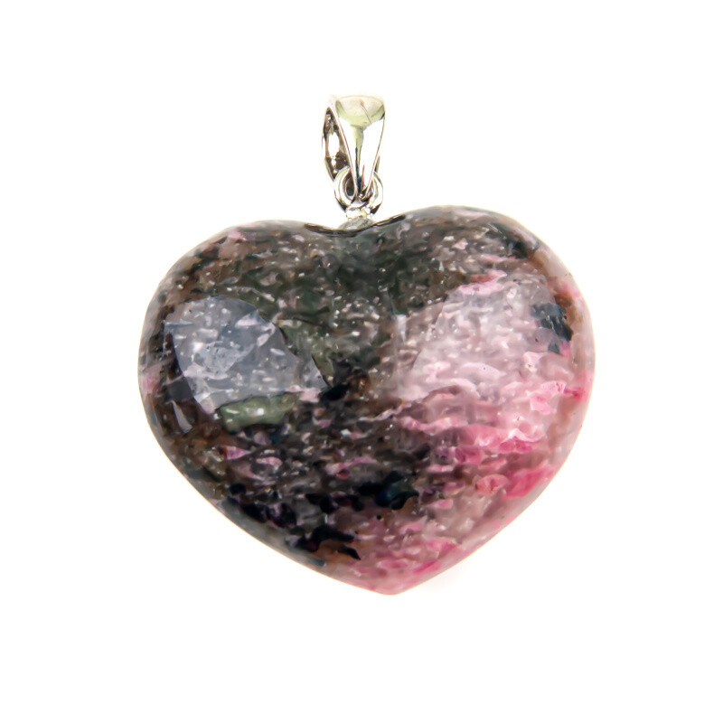 Pendant Heart Rhodonite