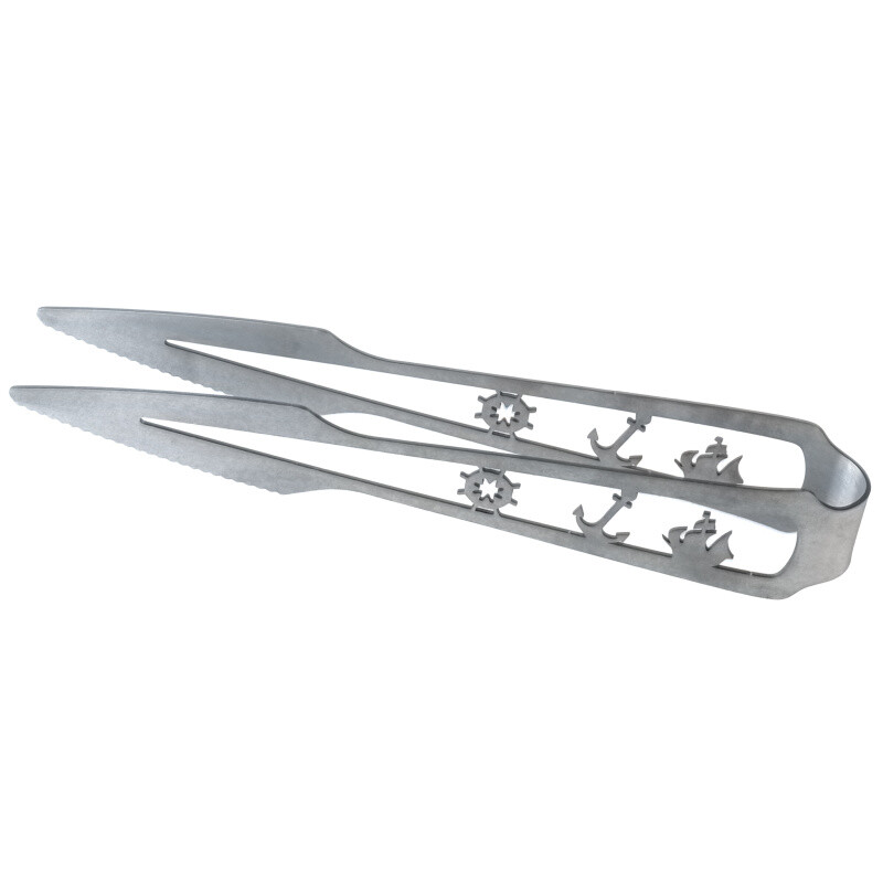 Charcoal Tongs Tortuga Caribbean Silver