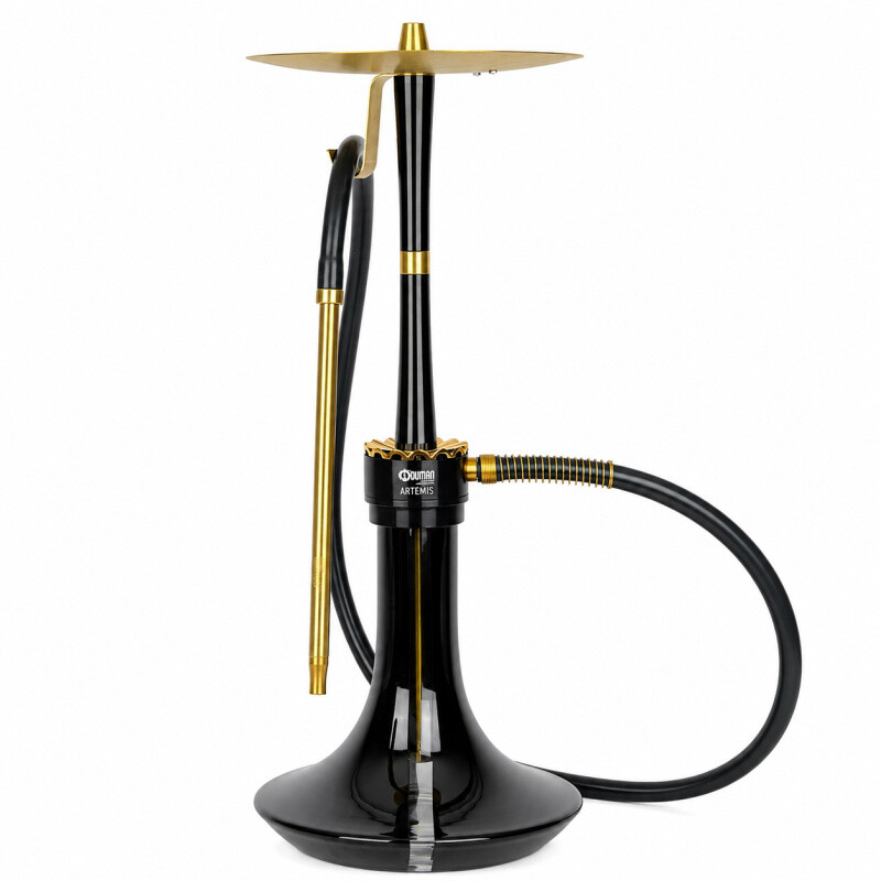 Hookah Oduman Artemis Gold 58 cm Black