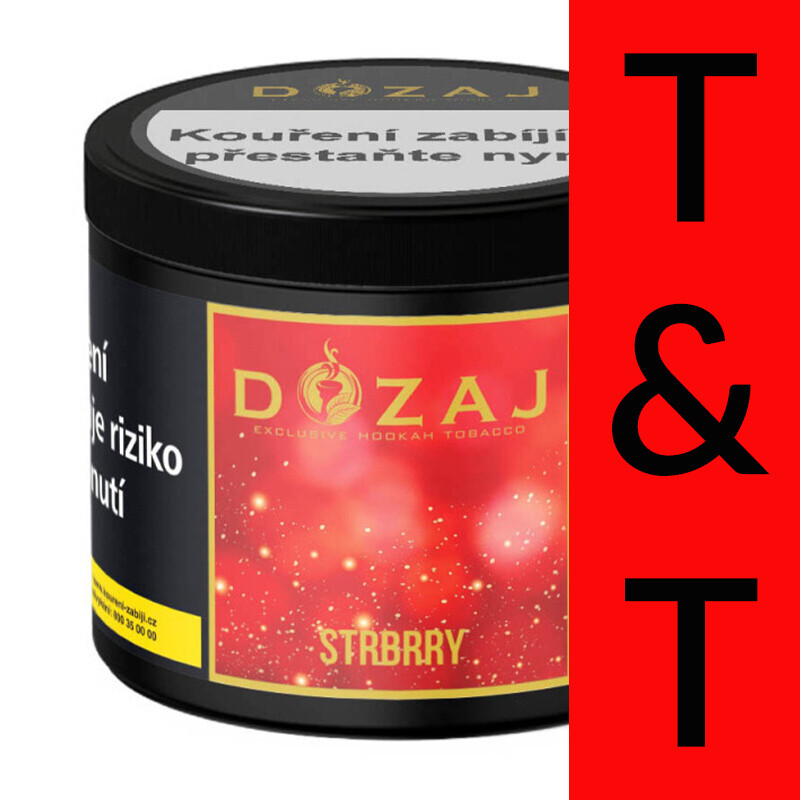 Hookah Tobacco Dozaj Gold Strbrry 200 g