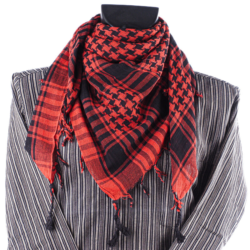 Headscarf Palestine Arafat Cotton Orange Dark