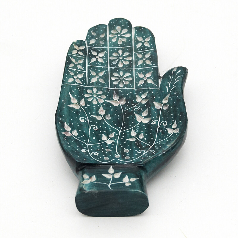 Incense Stick Holder - Stone Hand Green