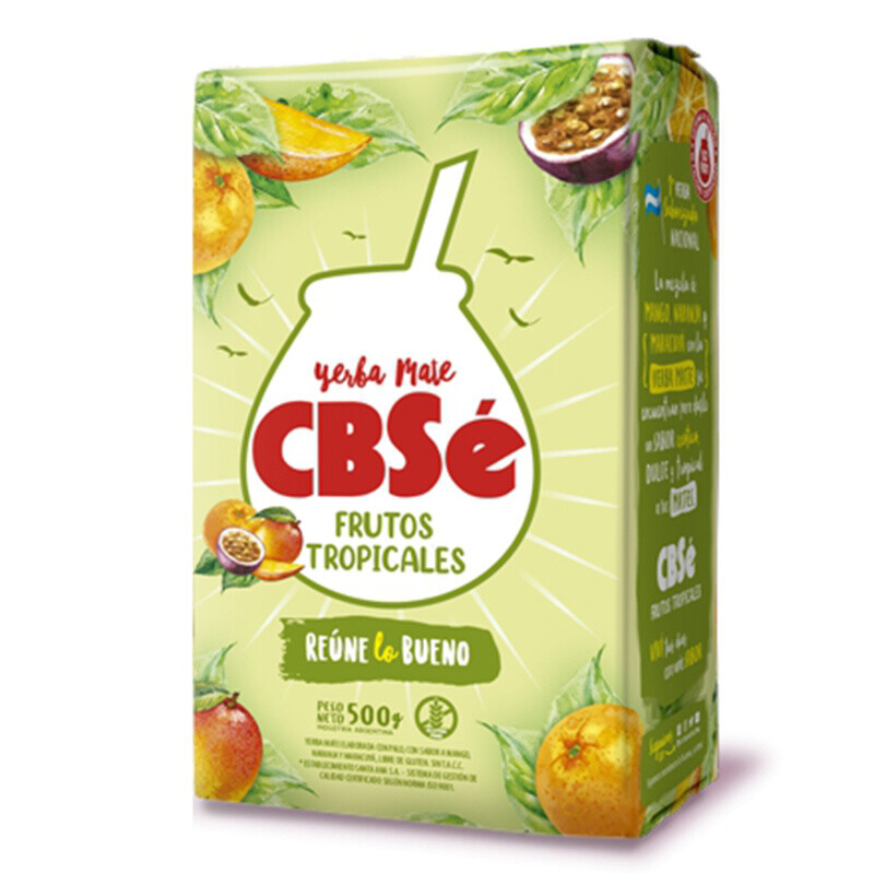 Tea Yerba Mate CBSé Tropical fruit 500 g
