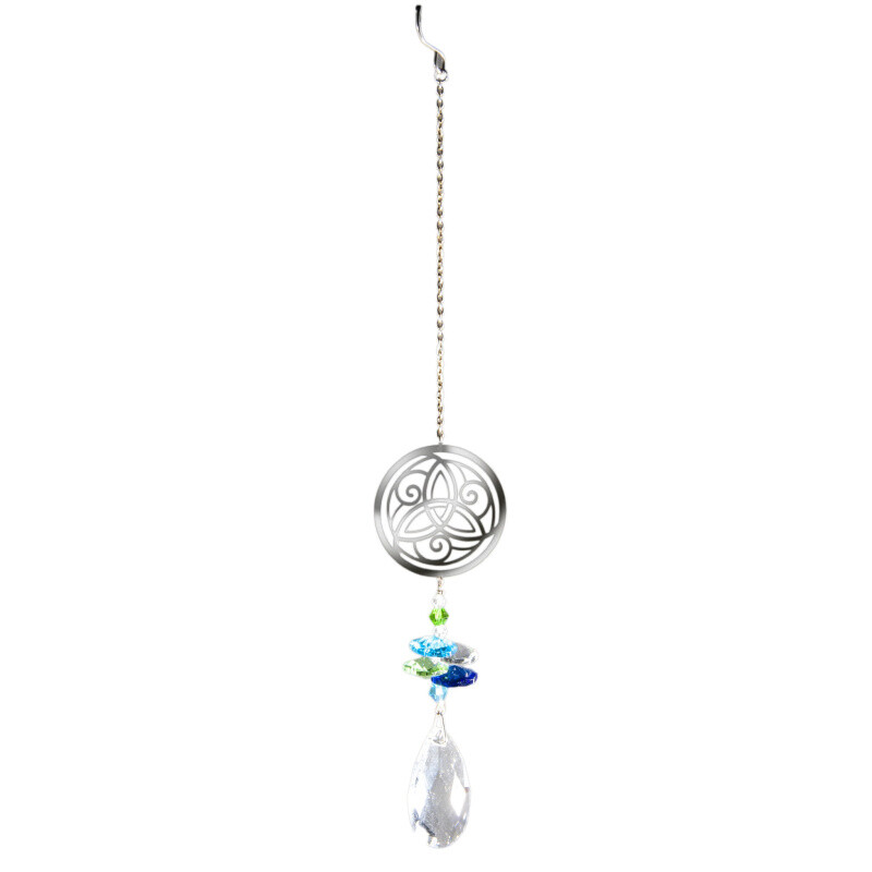 Suncatcher Celtic Knot with Crystal