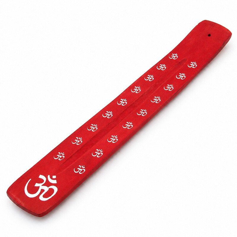 Incense Stick Holder - Ski Manju Om Red
