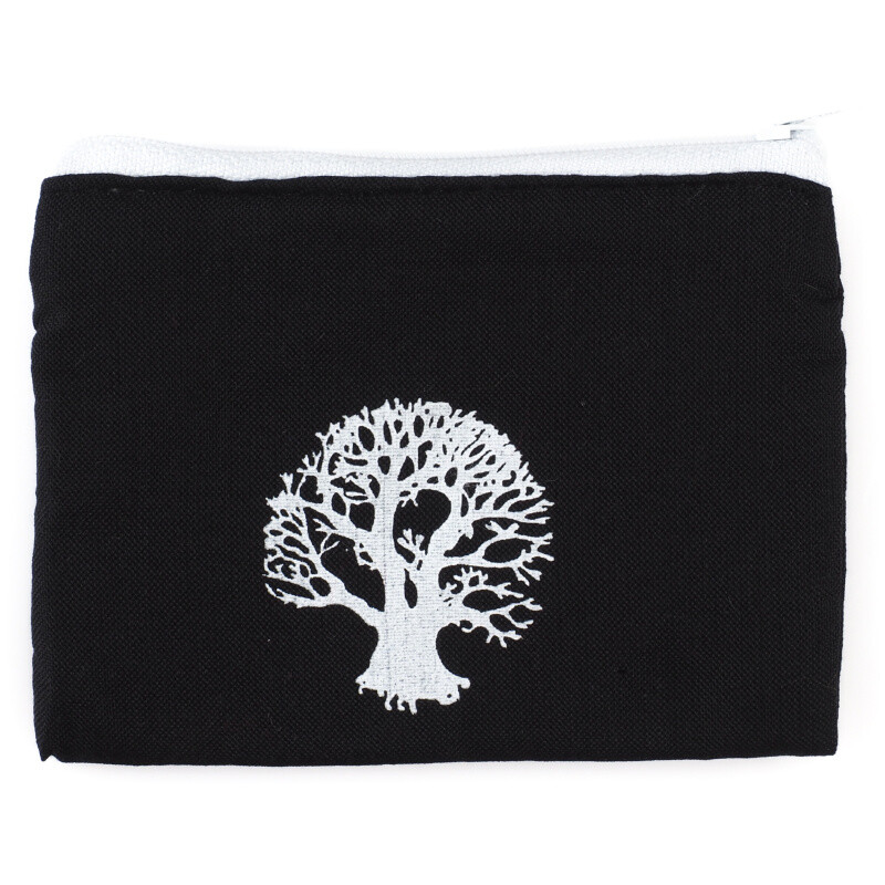 Purse Zippy Tree of Life Black