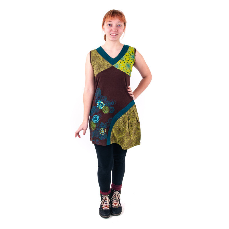 Dress Joy 05 L Green-Brown