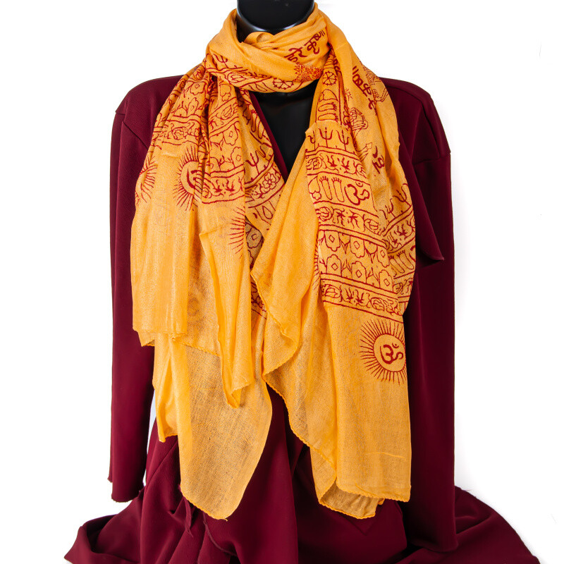 Shawl Mantra Yellow