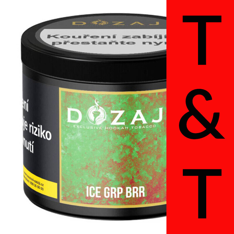 Hookah Tobacco Dozaj Gold Ice Grp Brr 200 g