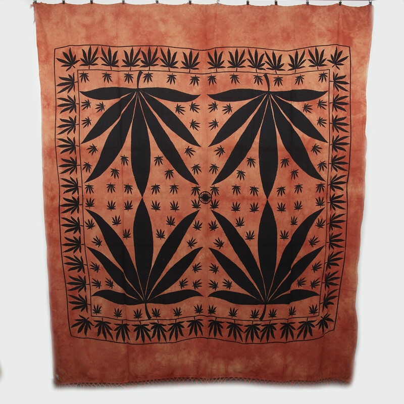 Bedspread Double Indica Orange