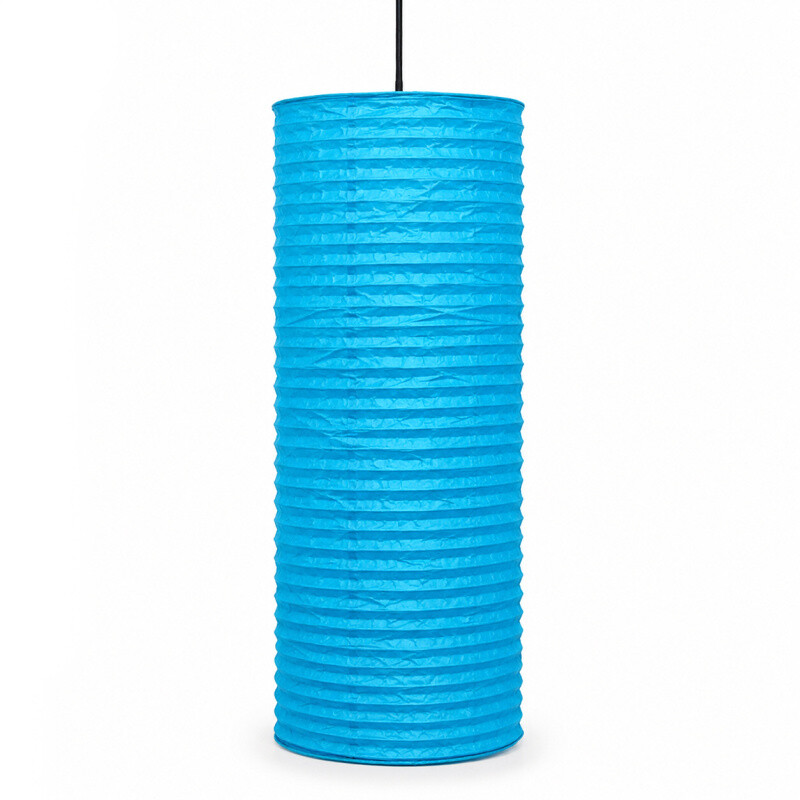 Paper Lantern Nepal Cylindrical Turquoise