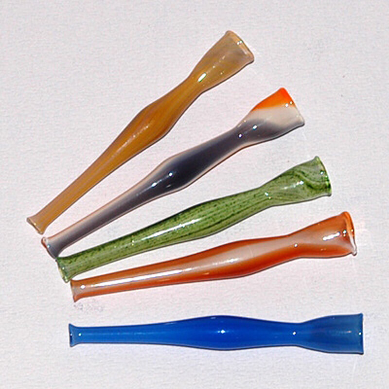 Glass Pipe Coloured Hemp 7 cm