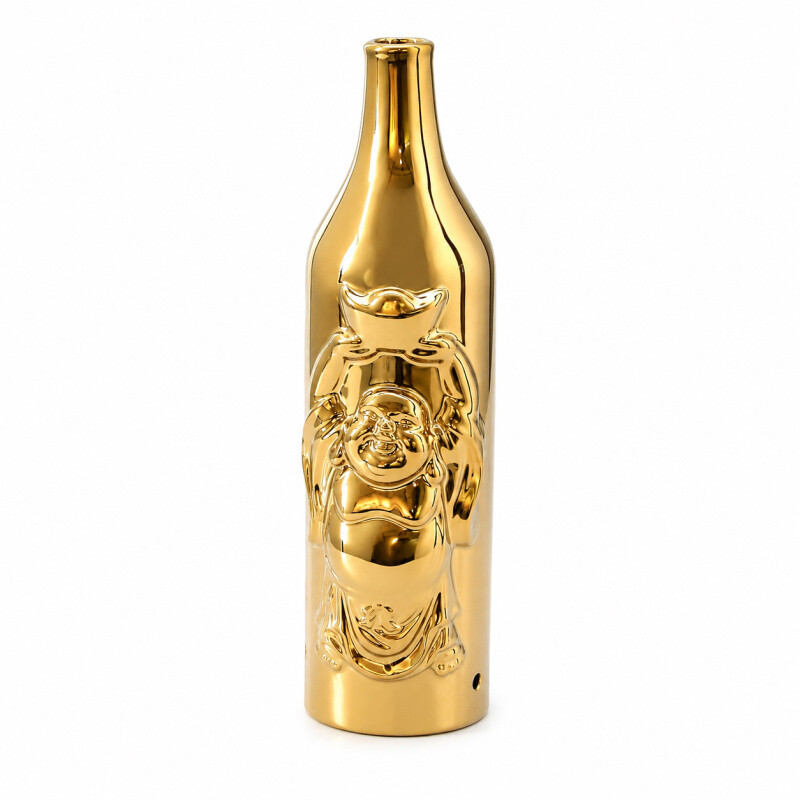Smoking Bottle for Incense Sticks - Buddha Gold