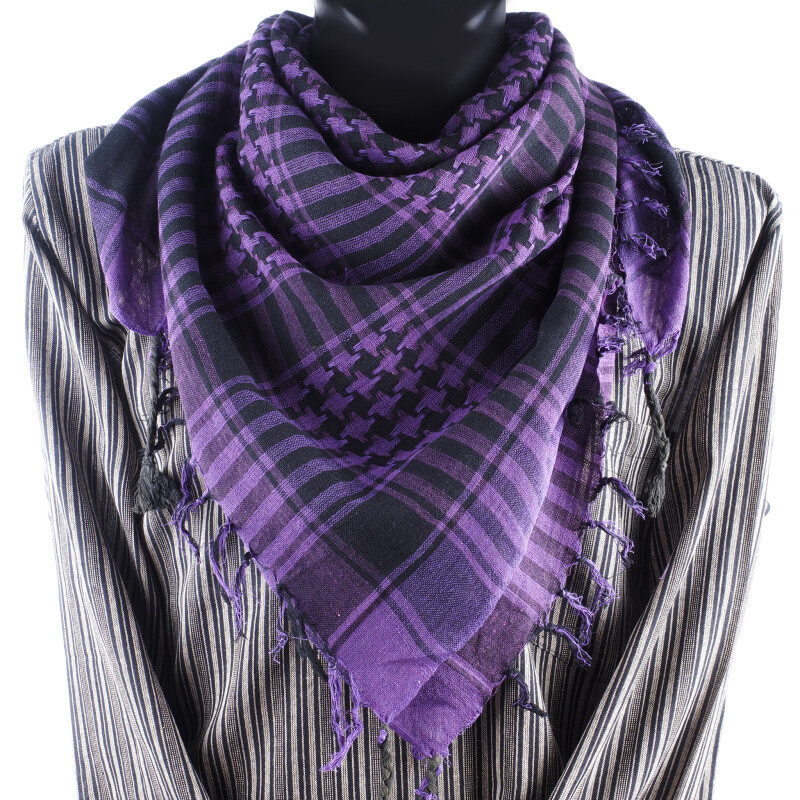 Headscarf Palestine Arafat Cotton Purple