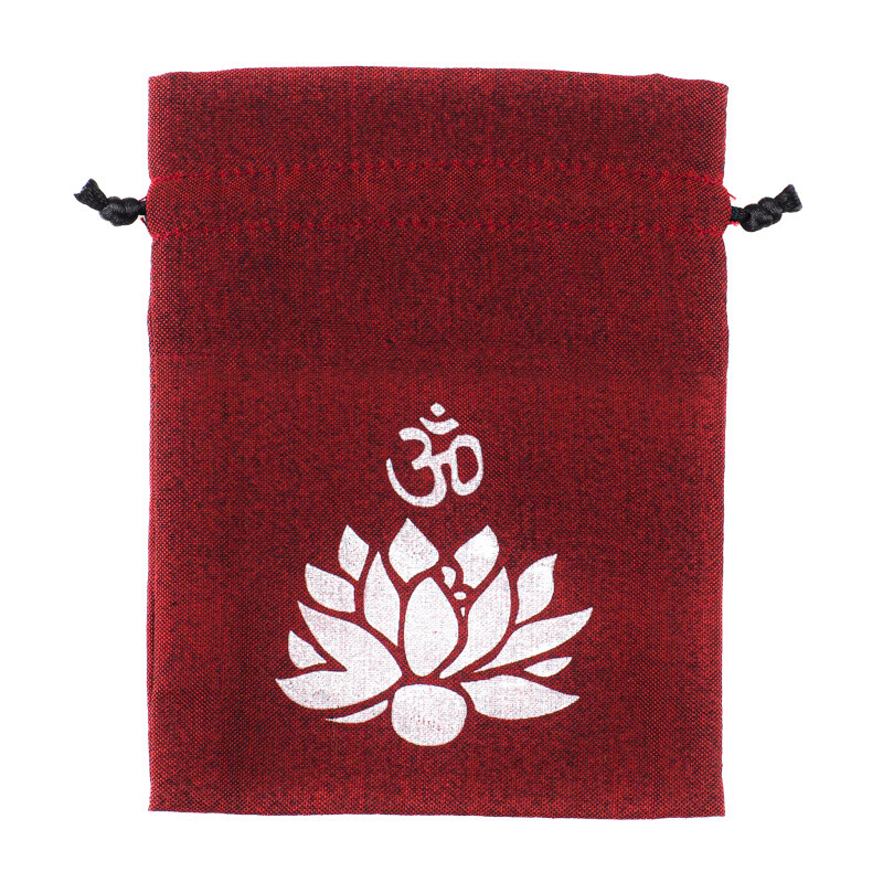Gift Bag Om Lotus 11 x 14 cm Wine Red