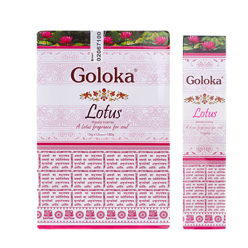 Indian Incense Sticks Goloka Masala Lotus 15 g