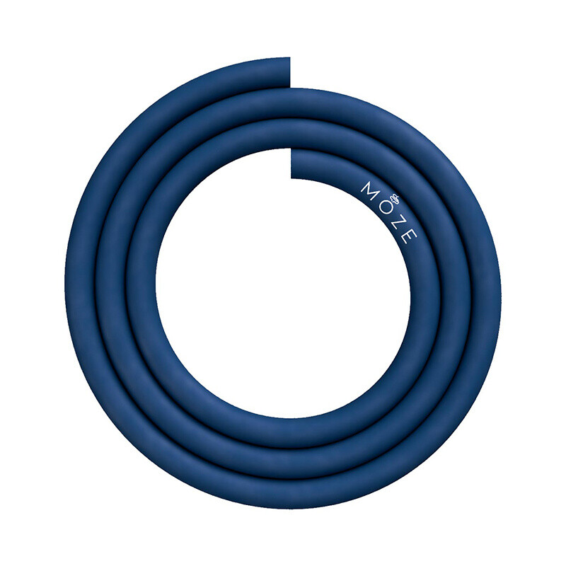 Silicone Hookah Hose Moze 17/12 150 cm Blue