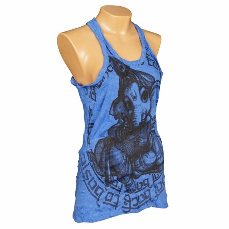 Tank Top Women´s SURE Baby Ganesh L Blue