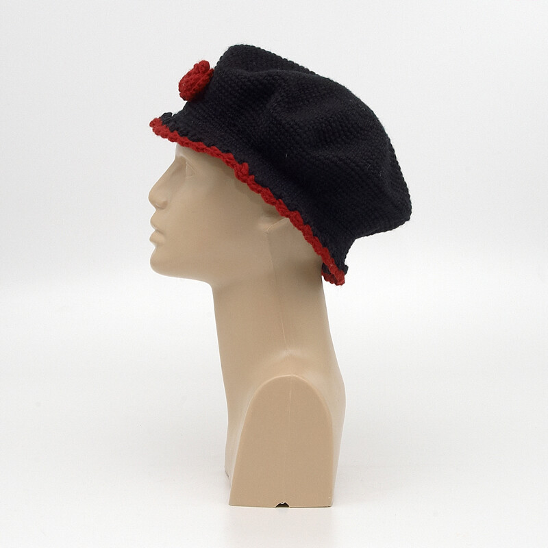Hat Ladies' Teresa Black Wine