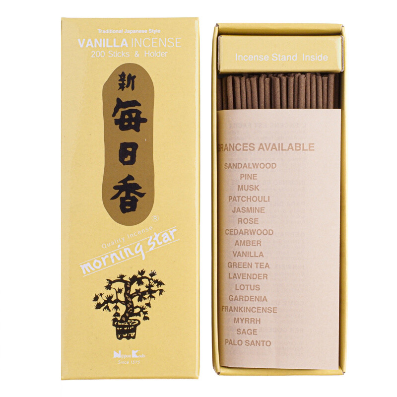 Japanese Incense Sticks Nippon M/S 200 sticks Vanilla
