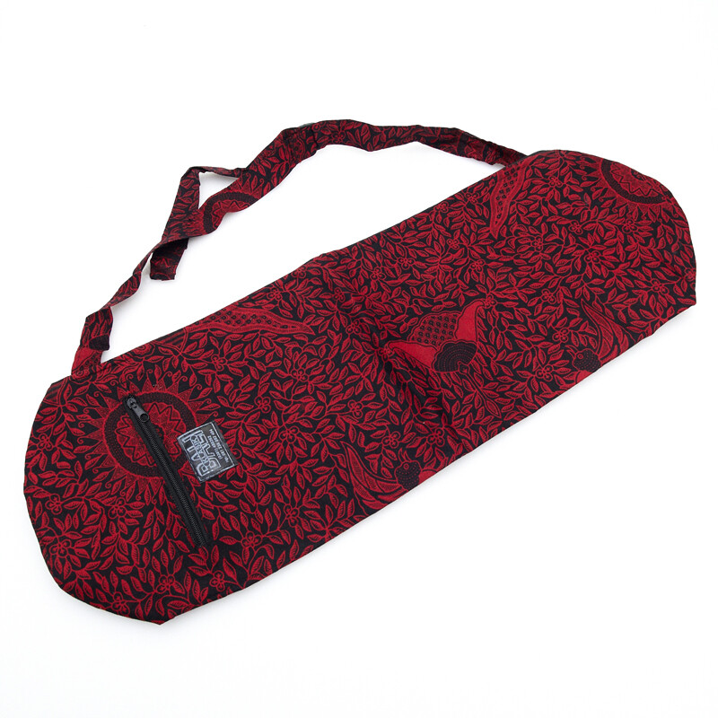 Yoga bag Leaves Red 01