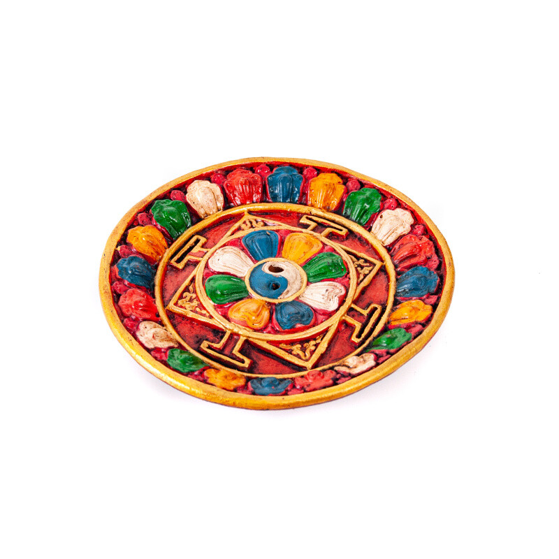 Incense Stick Holder Tibet Yin Yang Mandala 12 cm