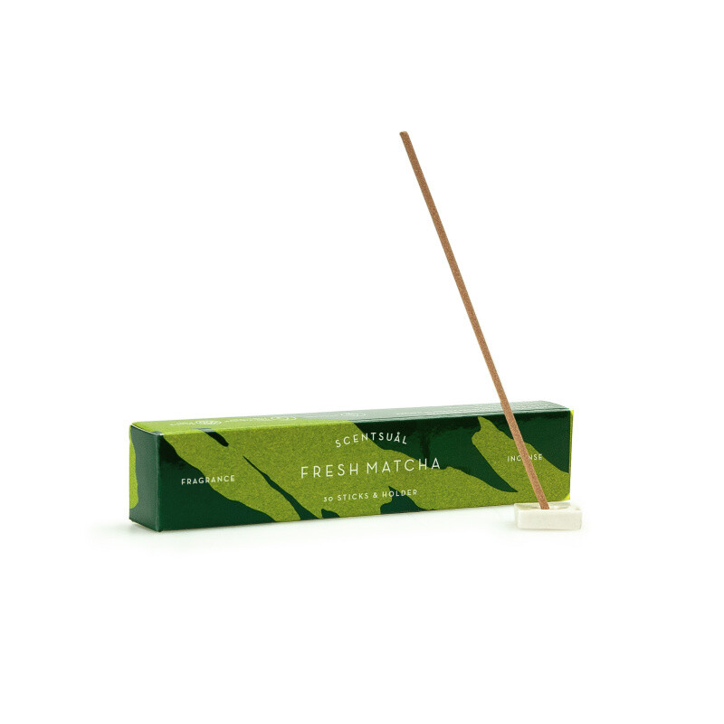 Japanese Incense Sticks Nippon Scentsual Fresh Matcha 30 pcs