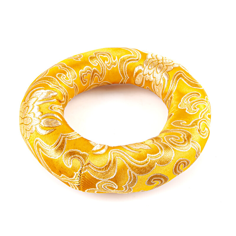 Tibetan Bowl Mat Orient Circle 14 cm Yellow